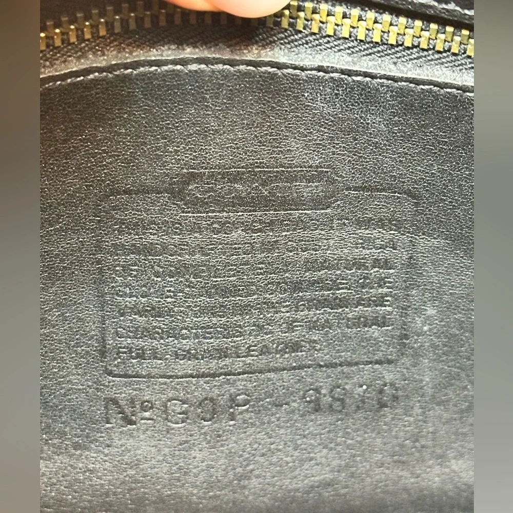 Vintage Coach 9870 Court bag black nickel hardware Costa Rica Y2K 2000s purse - Picture 14 of 14
